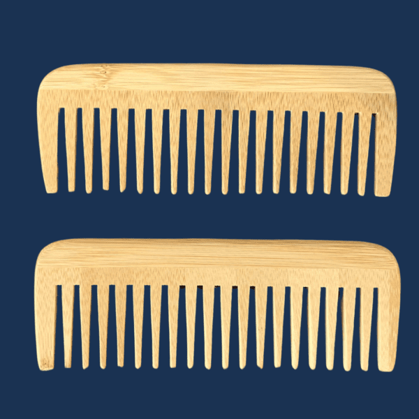 WOODEN COMB SET x2