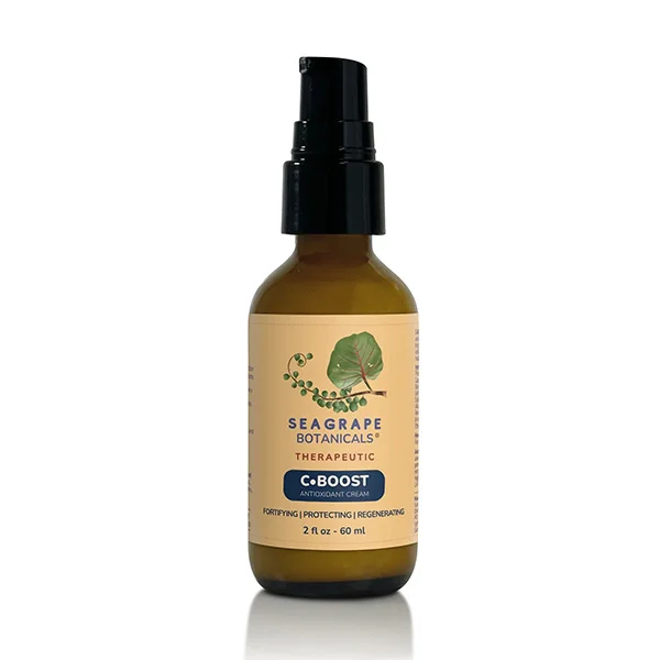 A bottle of sea safe facial oil.